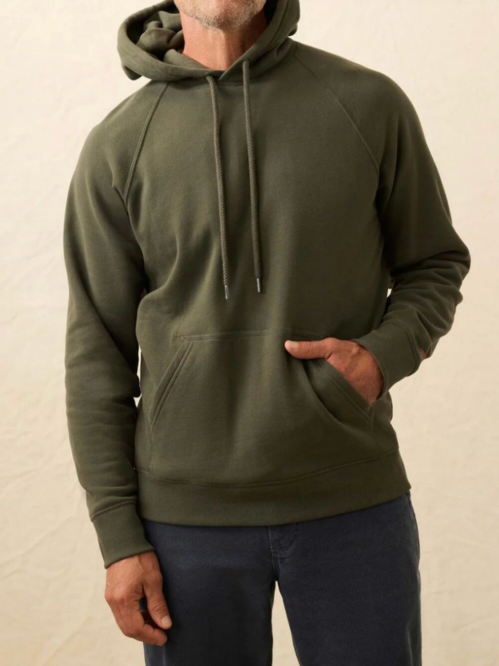 Faherty Men's High Standard Fleece Hoodie Size L NWT Fall Evergreen